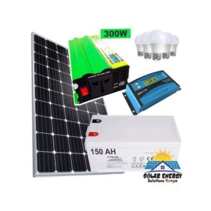 Solar Max Solar Panel 250w + 300 Watt Powerful Inverter + 20A Digital Controller +150AH Dry Battery + 3 LED Bulbs (ENERGY SAVER)